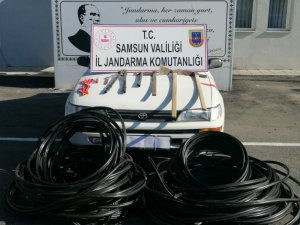 Samsun’da jandarmadan kablo hırsızlarına operasyon: 3 gözaltı
