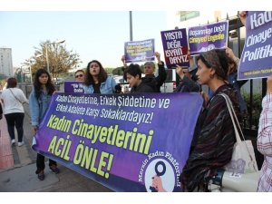 Mersinli kadınlardan ’Kübra Aşkın’ cinayeti protestosu