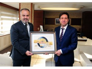 Bursa Büyükşehir Belediye Başkanı Aktaş’tan İhlas Medya Ankara Temsilcisi Yaşar’a ziyaret