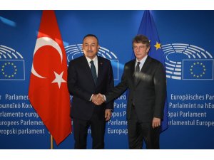 Bakan Çavuşoğlu, AP Başkanı Sassoli ile görüştü