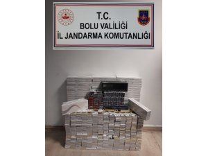 Bolu’da bin 784 paket kaçak sigara ele geçirildi
