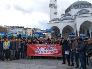 7 şehirde Doğu Türkistan eylemi düzenlendi