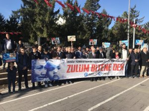 Sakarya’da Doğu Türkistan için destek açıklaması