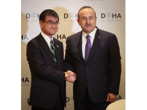 Dışişleri Bakanı Çavuşoğlu, Japonya Savunma Bakanı Kono ile görüştü