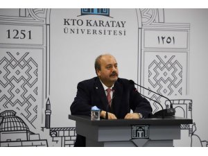 KTO Karatay Üniversitesinin konuğu Prof. Dr. İbrahim Özkol oldu