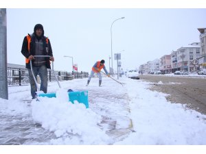 Karaman’da karla mücadele çalışmaları