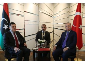 Cumhurbaşkanı Erdoğan, Libya Başbakanı Sarrac’ı kabul etti