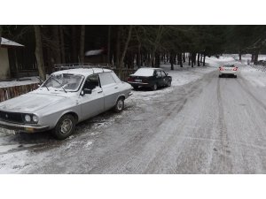 Kazdağların’da kar yağışı başladı