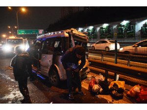 TEM Otoyolu’nda 6 aracın karıştığı zincirleme kaza: 10 yaralı