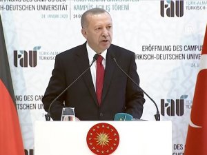 Cumhurbaşkanı Erdoğan: Türk ve Alman dostluğunun sembolü haline gelmesini diliyorum