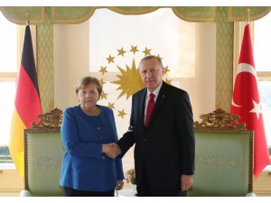 Cumhurbaşkanı Erdoğan ile Merkel’in görüşmesi başladı