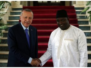 Cumhurbaşkanı Erdoğan, Gambiya Cumhurbaşkanı Adama Barrow ile görüştü