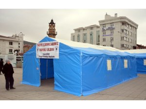 Belediye’den taziye çadırı hizmeti