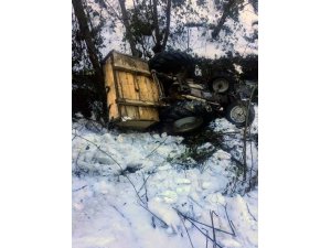 Kastamonu’da traktör devrildi: 1 yaralı