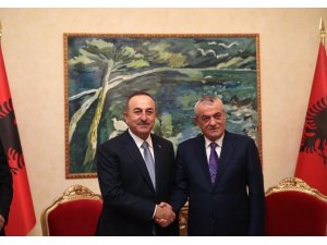 Bakan Çavuşoğlu, Arnavutluk Meclis Başkanı Ruçi ile görüştü