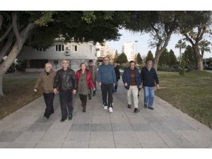 Emekli Evi üyeleri haftada üç gün yürüyüş yapıyor