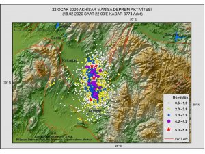 Manisa’da 28 günde 3 bin 774 deprem kaydedildi