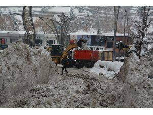 Hakkari’de 3 bin 700 kamyon kar taşındı