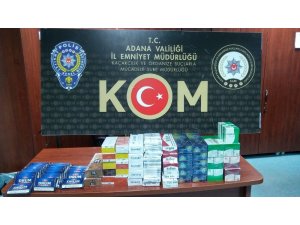 Adana’da 4 bin 410 paket kaçak sigara ele geçirildi