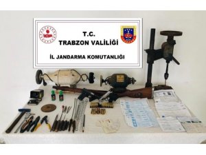 Trabzon’da silah imalathanesi baskın