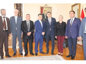 SANKON’dan Azerbaycan Ankara Büyükelçiliğine ziyaret