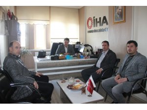 Yeniden Refah Partisi Erzurum İl Başkan’ından İHA’ya ziyaret