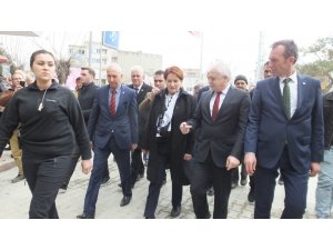 İYİ Parti Genel Başkanı Akşener Burhaniye’yi ziyaret etti