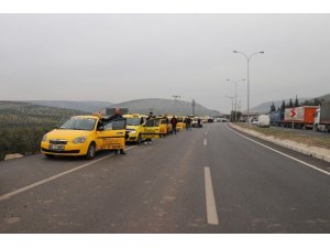 Taksicilerden Mehmetçiğe destek