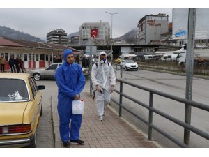 Zonguldak’ta dezenfekte çalışmaları başladı