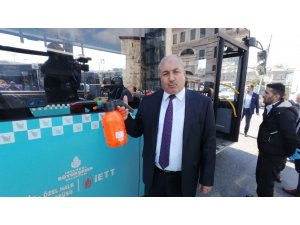 İstanbul’da özel halk otobüsü şoförlerinden örnek davranış