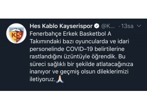 Fenerbahçe’ye geçmiş olsun mesajı