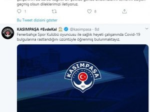 Kasımpaşa’dan Fenerbahçe’ye geçmiş olsun mesajı