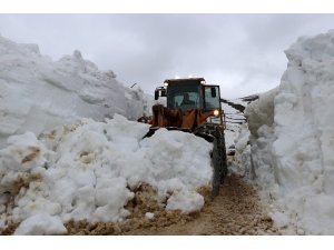 Gümüşhane’de mart ayında karla mücadele devam ediyor