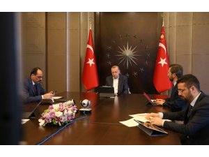 Cumhurbaşkanı Erdoğan, MİT Başkanı Fidan ile video konferansta görüştü