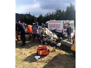 Burdur’da trafik kazası: 1 ölü,5 yaralı