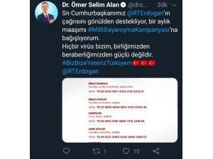 Cumhurbaşkanı’nın çağrısına Zonguldak Belediye Başkanı Alan’dan destek