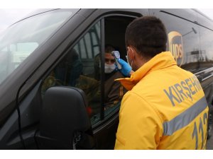 Kırşehir’de polis, jandarma ve sağlık ekipleri Covid-19 denetimi yaptı