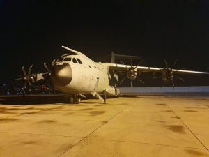 MSB: "İspanya ve İtalya’ya yardım malzemesi götüren uçak iniş yaptı”