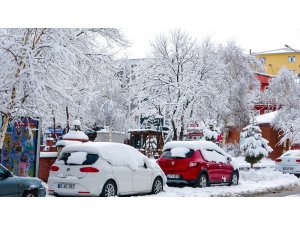 Ardahan’da kar yağışı sonrası görsel şölen oluştu