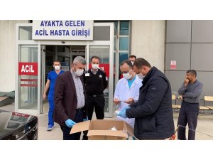 İznik Belediyesinden sağlık çalışanlarına tıbbi malzeme desteği
