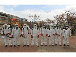 Eyyübiye’de dezenfekte seferberliği devam ediyor