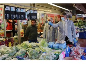Edirne’de market ve fırınlara korona virüs denetimi