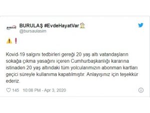 Bursa’da 20 yaş altı gençlerin toplu ulaşım kartları iptal edildi