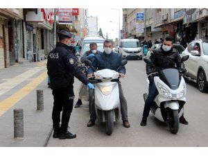 Kilis’te motosiklet sürücülerine sosyal mesafe kuralı