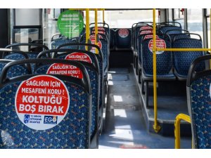 EGO otobüslerinde "Sosyal Mesafeni Koru" farkındalığı