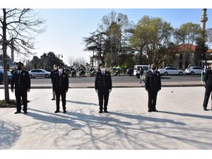 Türk Polis Teşkilatı’nın 175. kuruluş yıl dönümünde sosyal mesafeli tören