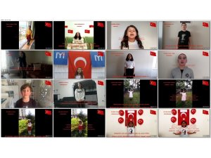 15 farklı şehirden 17 çocuk 23 Nisan için evlerinden İstiklal Marşı’nı okudu