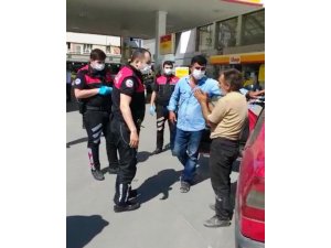 Polisi tehdit eden sürücüye 6 bin 905 lira ceza