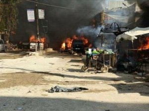 Afrin'de bomba yüklü tankerle terör saldırısı: 11'i çocuk 40 ölü