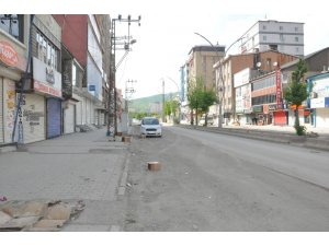 Yüksekova’da kısıtlamanın birinci gününde sokaklar bomboş